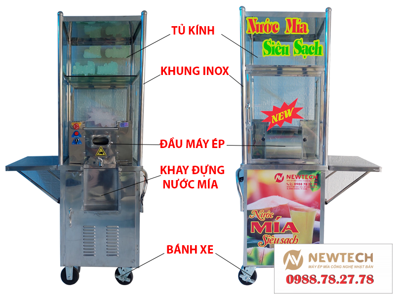 Máy ép mía Mini 55cm TK02 Pro New