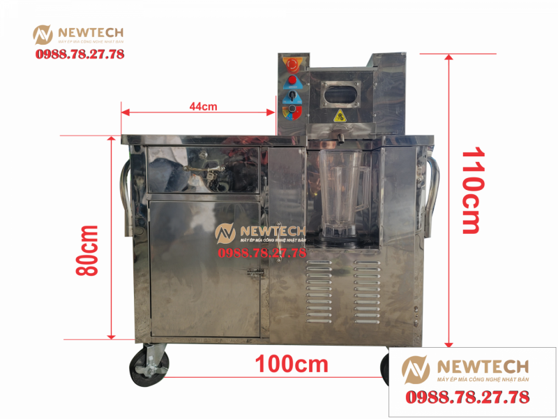 Máy ép mía liền bàn đánh bọt 02 Pro Hot